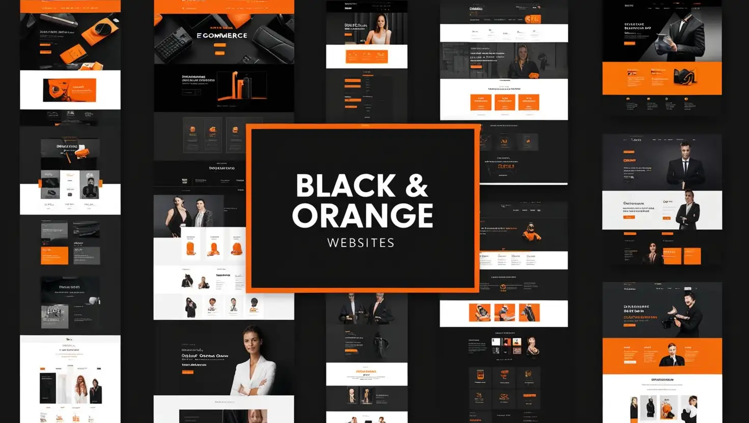 black and orange website