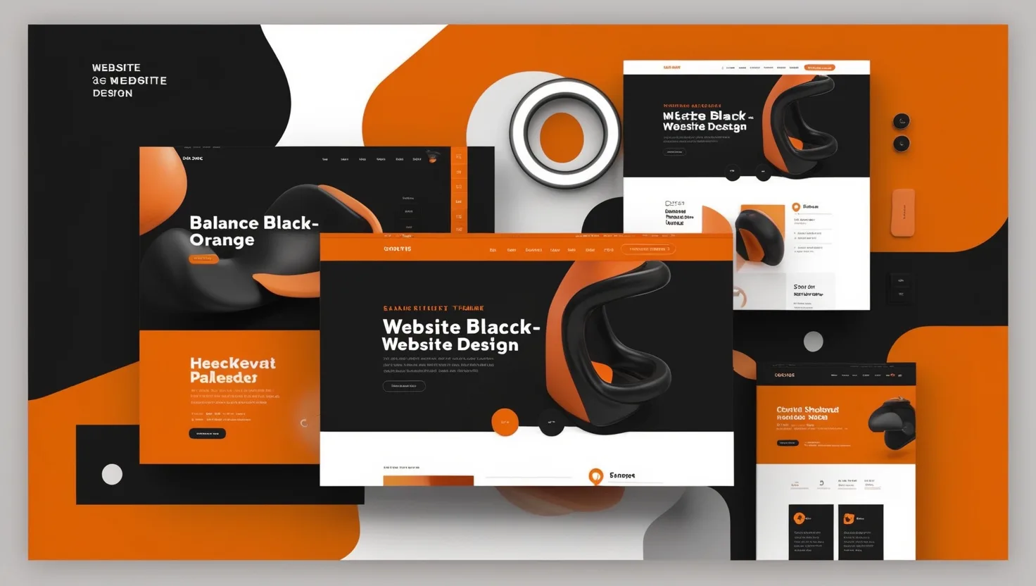 black and orange website