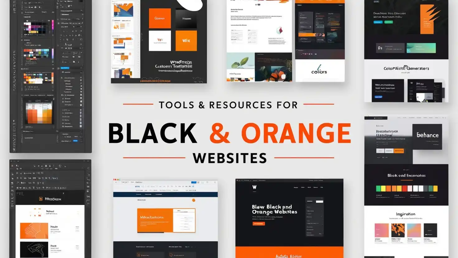 black and orange website